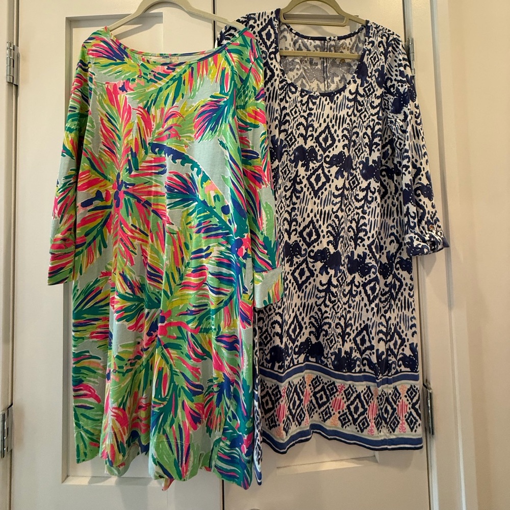 Lilly Pulitzer Colorful Tropical and Blue Elephant Dresses